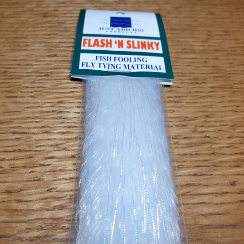 H2O Flash N Slinky - White - Troutlore Fly Tying Shop