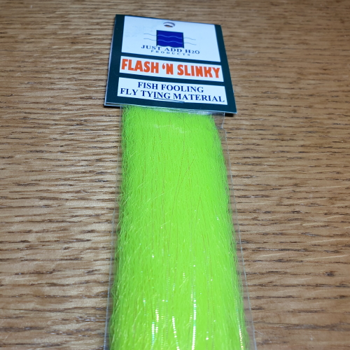 H2O Flash N Slinky - Electric Yellow - Troutlore Fly Tying Shop