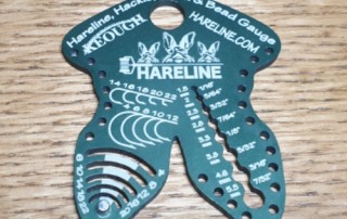 HARELINE HACKLE, HOOK & BEAD GAUGE AVAILABLE IN AUSTRALIA FROM TROUTLORE FLY TYING STORE