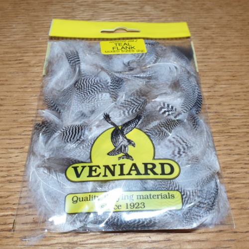 VENIARD TEAL FLANK FEATHERS AVAILABLE FROM TROUTLORE FLY TYING STORE IN AUSTRALIA