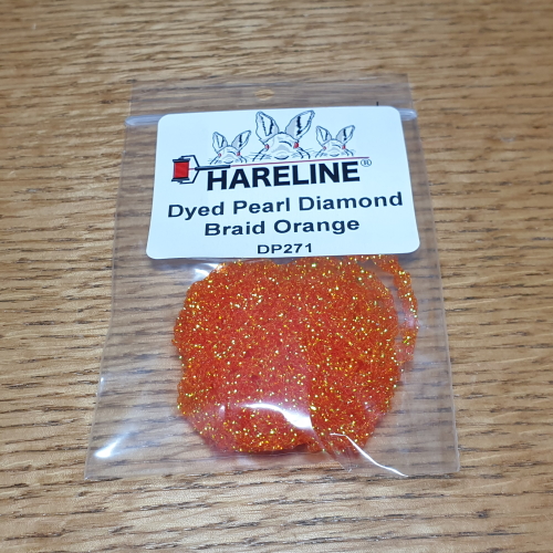 HARELINE DYED PEARL DIAMOND BRAID FLY TYING MATERIAL AVAILABLE IN AUSTRALIA FROM TROUTLORE