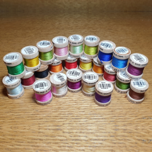 OVALE PURE SILK FLOSS FLY TYING THREAD AVAILABLE IN AUSTRALIA FROM TROUTLORE FLYTYING STORE