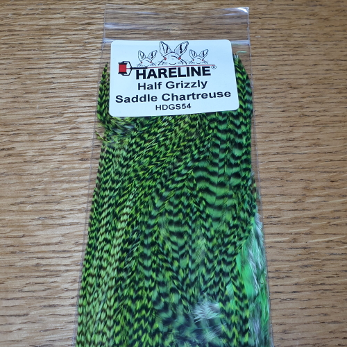 HARELINE GRIZZLY HALF SADDLE FLY TYING FEATHERS AVAILABLE IN AUSTRALIA FROM TROUTLORE FLYTYING STORE