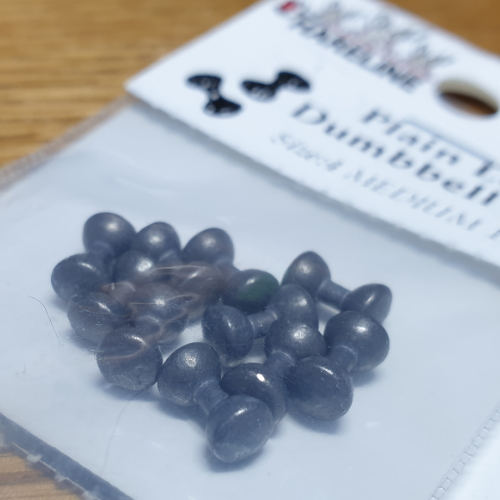 HARELINE PLAIN LEAD DUMBBELL EYES AVAILABLE AT TROUTLORE FLY TYING STORE IN AUSTRALIA