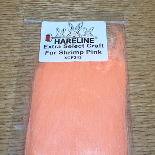 HARELINE EXTRA SELECT CRAFT FUR SHRIMP PINK AVAILABE FROM TROUTLORE FLY TYING STORE AUSTRALIA