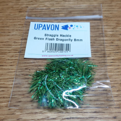 UPAVON STRAGGLE CHENILLE AVAILABLE AT TROUTLORE FLY TYING STORE IN AUSTRALIA GREEN FLASH DRAGONFLY
