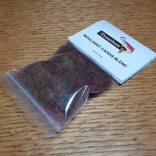 INDULGENT CADDIS BLEND DUBBING FROM TROUTLORE FOR STICKIE 3.0 CADDIS FLY TYING