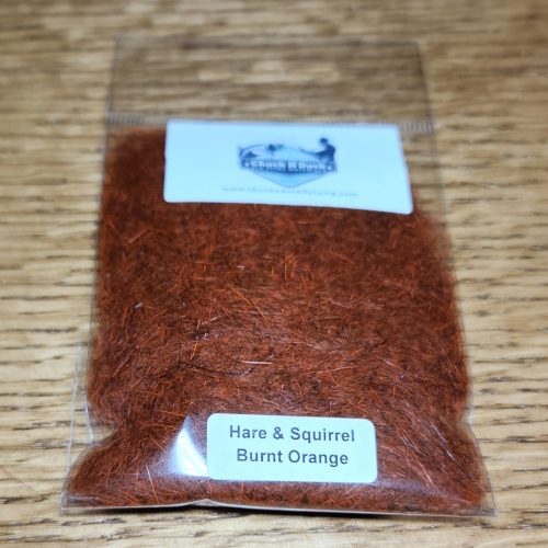 CHUCK N DUCK DYED HARE & SQUIRREL DUBBING AVAILABLE FROM TROUTLORE FLY TYING STORE IN AUSTRALIA