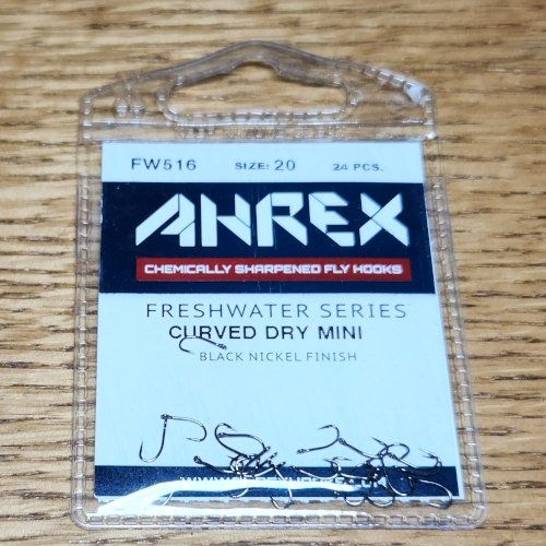 AHREX FW516 CURVED DRY FLY MINI HOOKS AVAILABLE FROM TROUTLORE IN AUSTRALIA