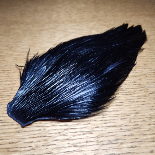 VEIARD ROOSTER CAPE BLACK AVAILABLE FROM TROUTLORE FLY TYING STORE IN AUSTRALIA