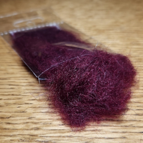 NEW SHABBY DUBBING SOUTHERN CLARET FROM CHUCK'N'DUCK AVAILABLE ONLY IN AUSTRALIA FROM TROUTLORE FLY TYING STORE